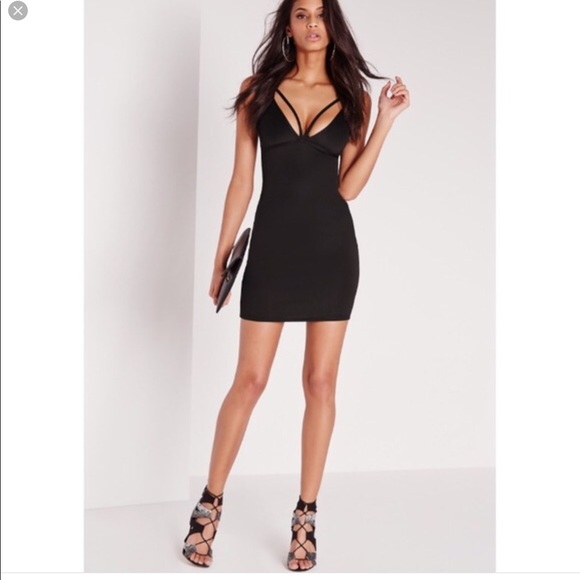 Bodycon clubbing dress. Strappy chest area - Picture 1 of 4